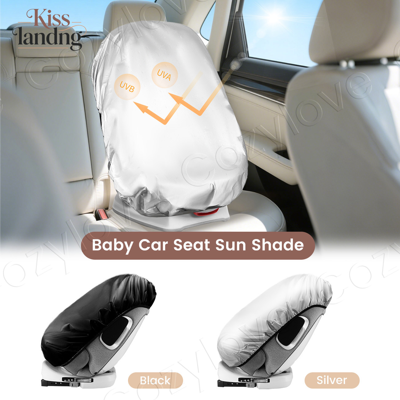 Infant Car Seat Cover - Universeller Sonnenschutz für Kinderautositze, deckt UV-Strahlen