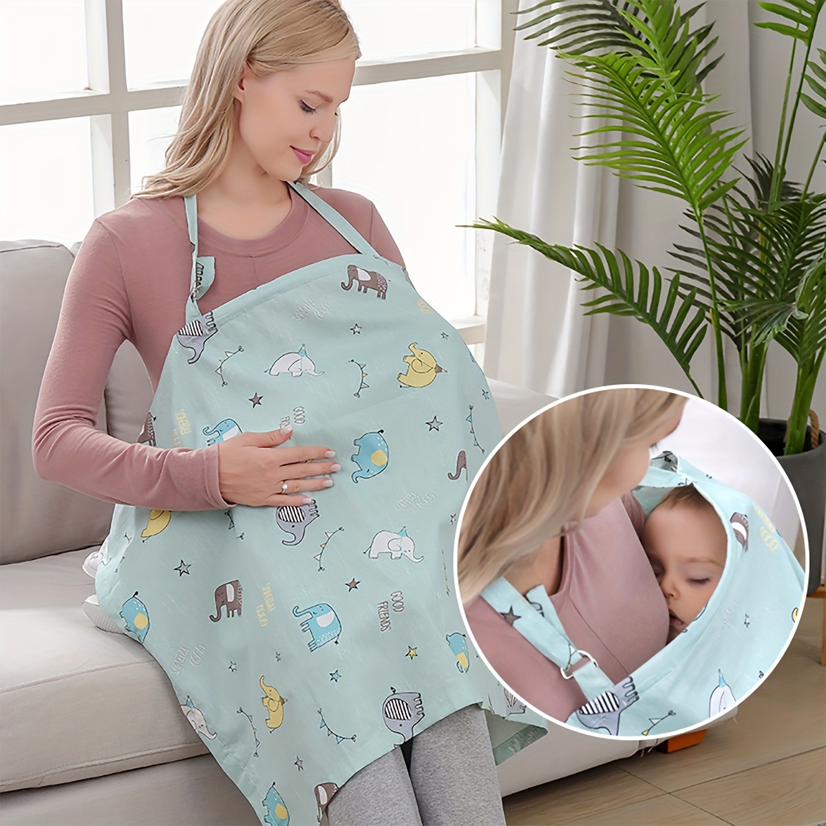 Infant Car Seat Cover - Umstands-Stillbezug-Schal, Kinderwagen, Autositzbezug, leichte und atmungsaktive